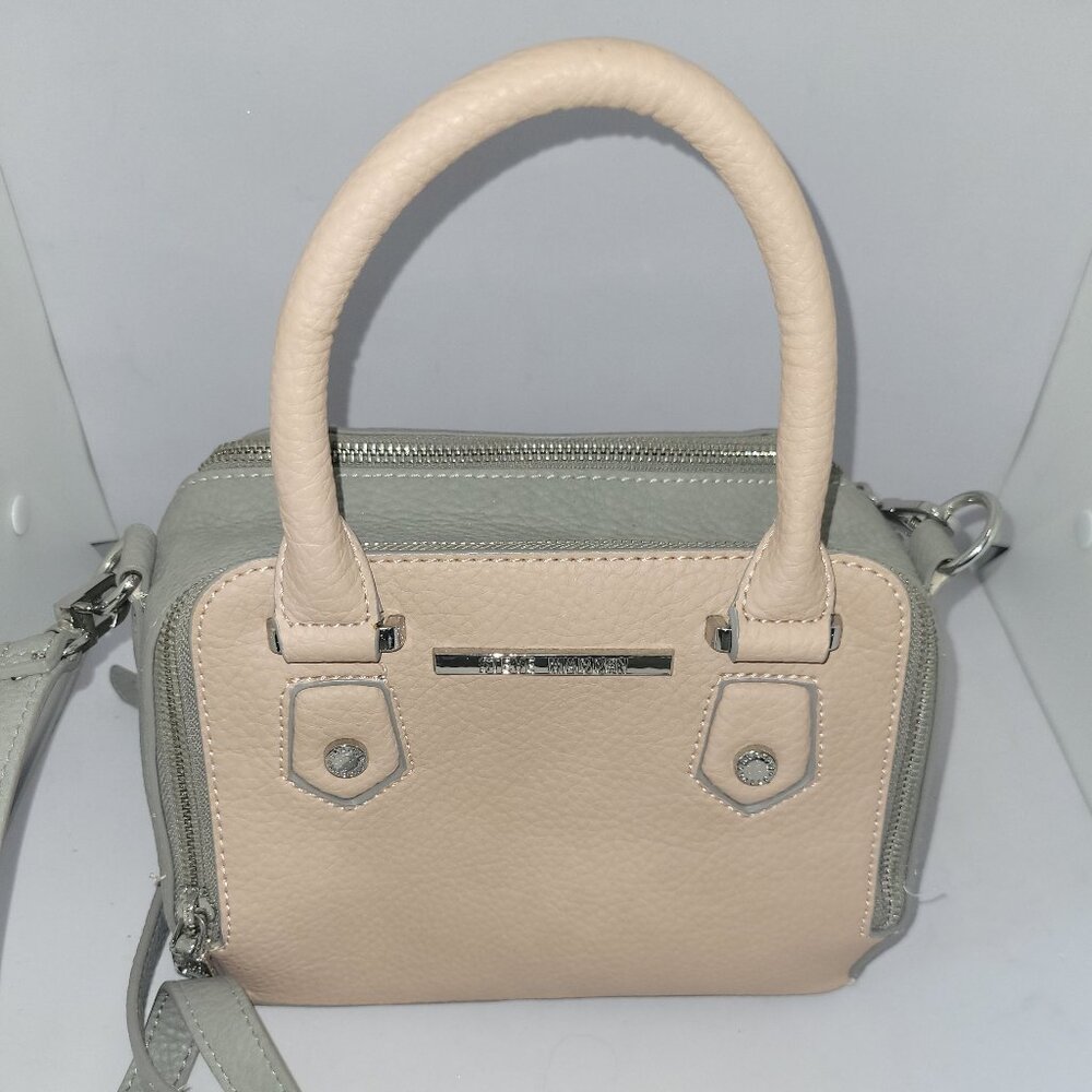 Pink and Gray Steve Madden Purse * Handbag * Shoulder Bag * Coquette Crossbody